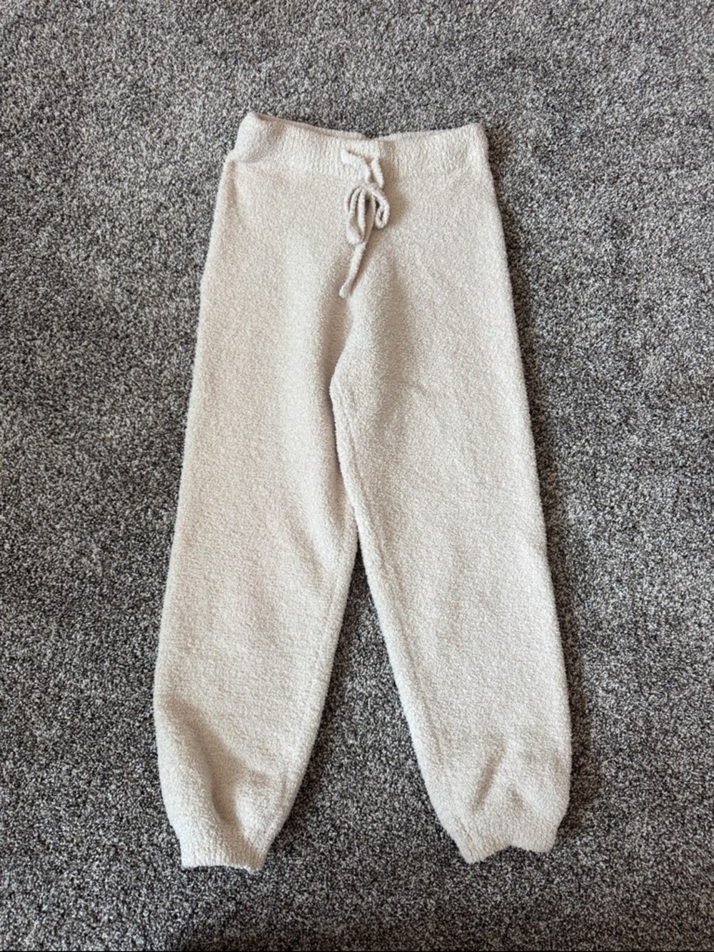 Cozy Cream Sherpa Womens Jogger Pants